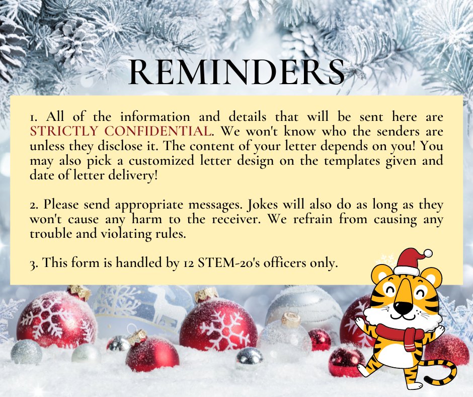STEMBENTE's tweet photo. May gusto ka bang sabihin pero nahihiya? Ask someone to be your Paskuhan date? Want to make your friends&amp;fam happy?  

Look no further as 12STEM20's Merry Message services are here! Please read the details below.

Avail here: https://t.co/wWBNUoIIKx https://t.co/nd4N1AcLQw
