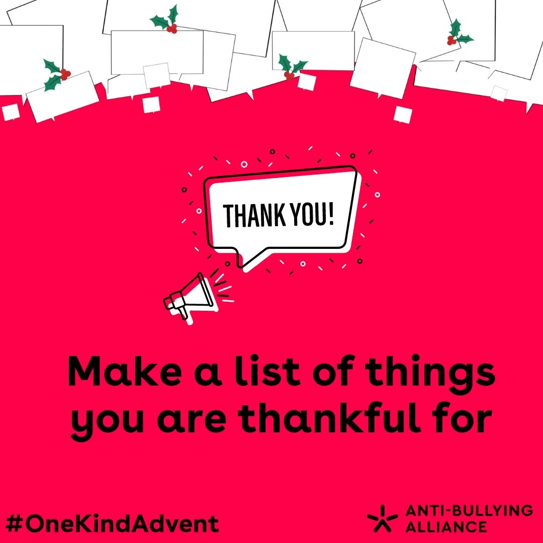 ABAonline's tweet photo. On day 9 of our #OneKindAdvent and today gratitude is the attitude...make a list of all the things you are thankful for β¨ https://t.co/vC6LTGA1S8