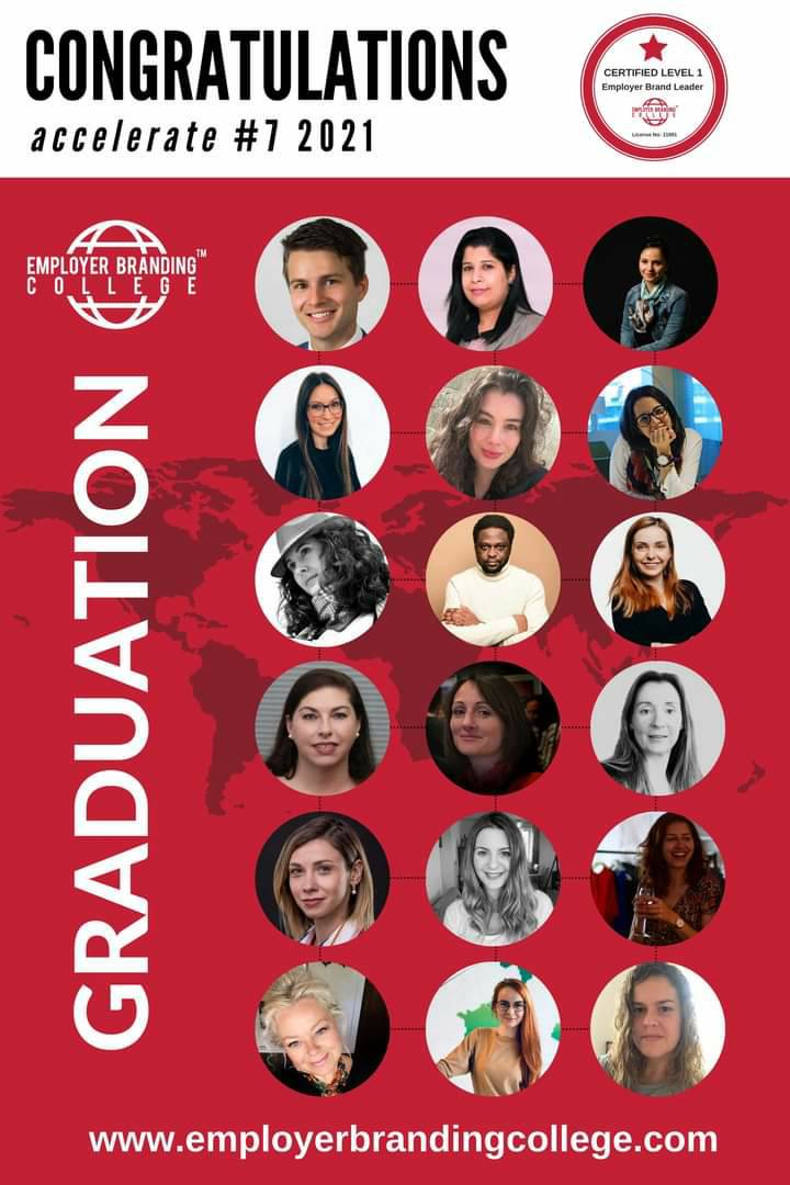 Congratulations to our latest graduates of the  Certificate in Employer Brand Leadership from 13 countries.  Our next course intake commences from 14 March 2022 👉 course details @ employerbrandingcollege.com/accelerate #employerbranding