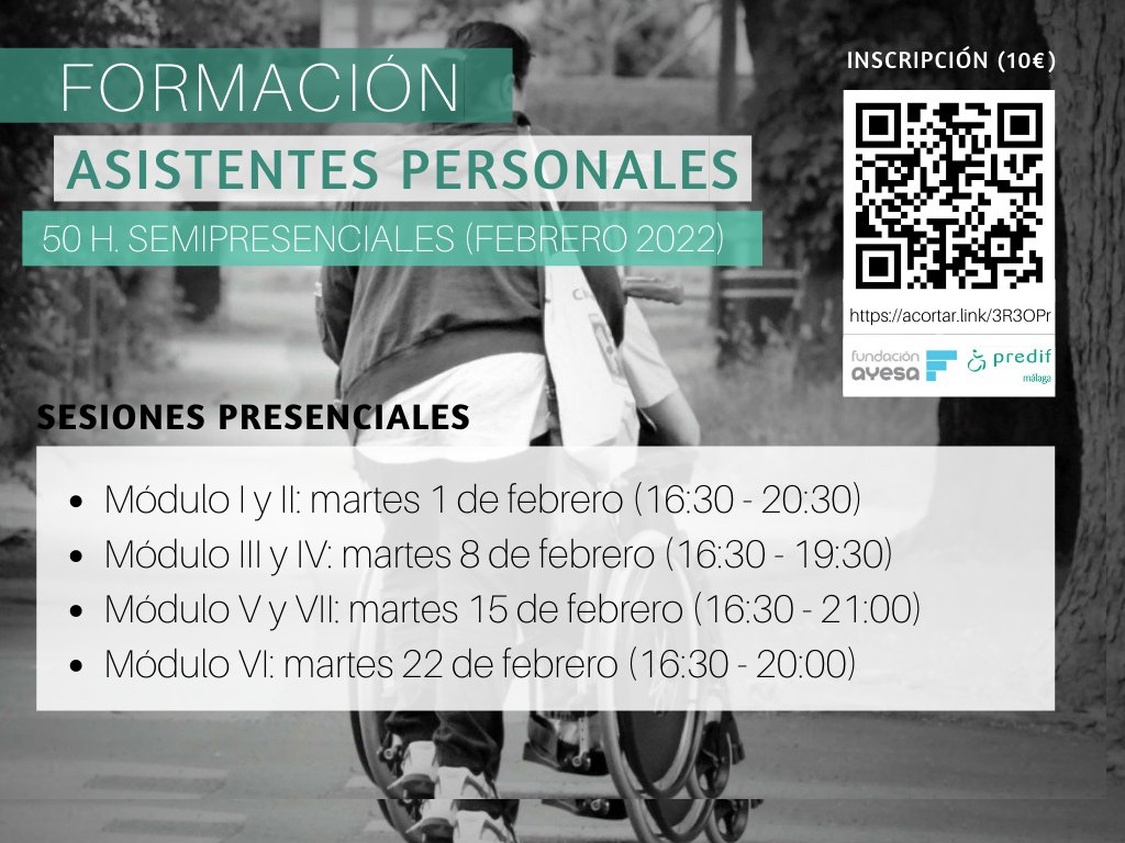 PredifM's tweet photo. Buenos días, seguimos dando información de nuestra formación dirigida a personas con discapacidad y sin ella, para hacerla más inclusiva. Apúntate! https://t.co/iRxJ37IxTo