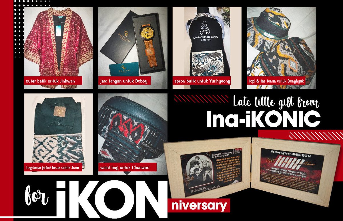 Gift from INA iKONIC for iKON 6TH ANNIVERSARY has arrived at YGE!!! #iKON #아이콘 @YG_iKONIC