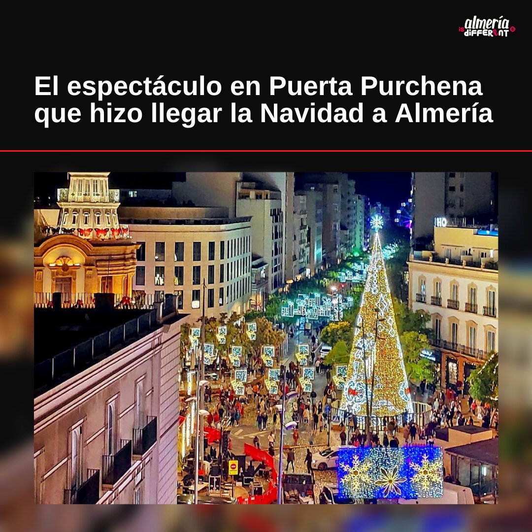 ❓ ¿Estuvisteis en el alumbrado de Puerta Purchena? ¿Qué os ha parecido el decorado de Navidad este año? ❓

🔴A pesar de las mascarillas, la gente pudo disfrutar de un alumbrado con nieve artificial, luces de colores y fuegos artificiales mientras se escuchaba ‘El Tamborilero’.