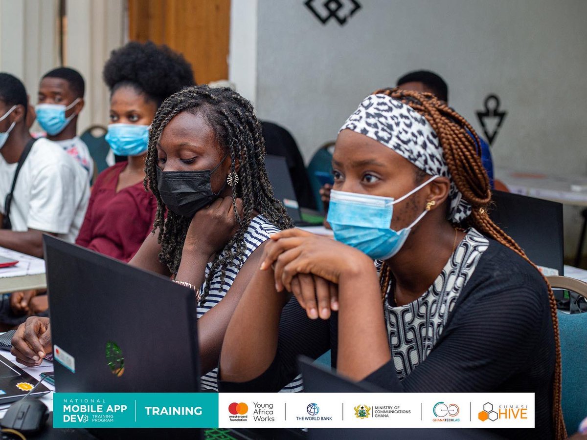 KumasiHive's tweet photo. Yesterday our trainees were guided through the installation of some software and working with NodeJS and MongoDB and today's lesson focused on creating a TODO REST API/ Web Service.
#HiveTraining #HiveImpact #HiveTribe #Ghana #PaSE #UI #UserInterface #MobileAppTraining https://t.co/QA0qcfXhPW