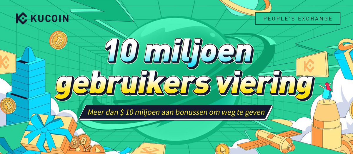 KuCoinDutch's tweet photo. KuCoin's 10 miljoen gebruikers viering! 

✅Voltooi taken en verdien tot 2500$ ⬇️
 https://t.co/T9yqWZwpNT

🇳🇱EXTRA EXCLUSIEVE DUTCH COMMUNITY ACTIVITEIT🇧🇪

💰25 deelnemers, 20$ per persoon
✅Retweet deze tweet
✅Join: https://t.co/4cpZV1s5Gu
✅Vul in: https://t.co/lmfZB5yA1y https://t.co/4GDh6mkNU0