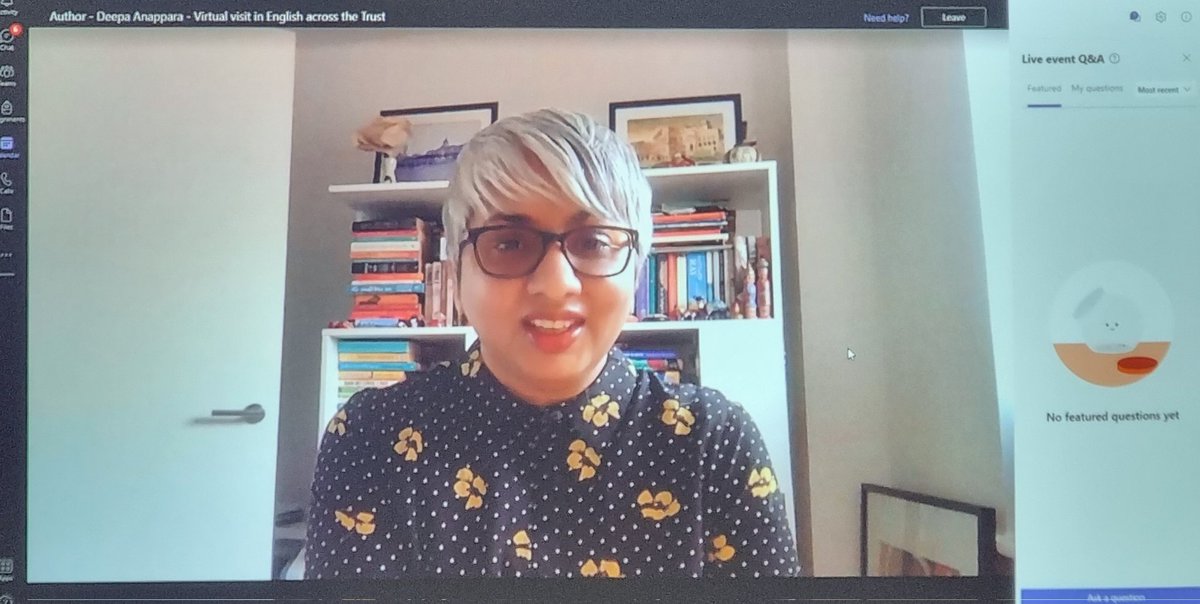 BeaCitySixth's tweet photo. We have very much enjoyed a Trust-wide virtual conference with #DeepaAnappara, author of 'Djinn Patrol on the Purple Line' this morning 👍  Thank you so much, Deepa! What an inspiration you have been for our students #writing #socialjustice #journalism #djinnpatrolonthepurpleline https://t.co/ZtbfXNTAjv