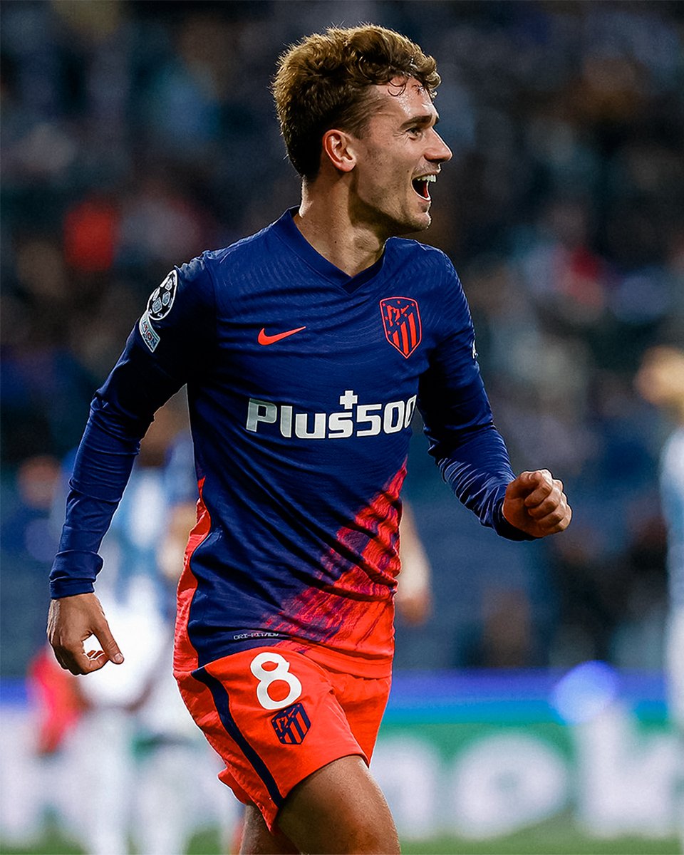 AtletiFR's tweet photo. Antoine Griezmann 🤝 Champions League 2021/22 

🏟 5 matchs
⚽ 4 buts
🅰️ 1 assist https://t.co/R950acWOTO