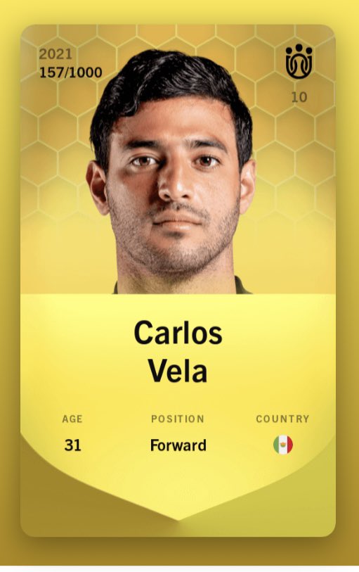 FootballGaze's tweet photo. To celebrate 600 followers and our 5th episode. Carlos Vela Limited Card Giveaway @sorare 🎉 

To enter:

1 Like &amp; Retweet this tweet
2 Follow @FootballGaze
3 Comment with your favourite club 

Entries close Sunday 12th December 9pm GMT

#sorare #nftgiveaway https://t.co/8cDEwu92mK