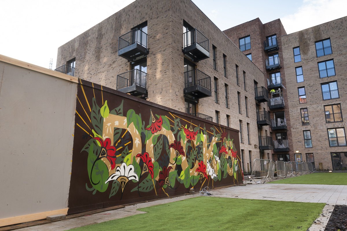 ForLiving_Homes's tweet photo. We hope you’re loving our courtyard artwork as much as we are! Now it’s time to show it off to the world! Residents have until 17th December to come and take their selfie in front of it to be in with a chance of winning a print from the amazing @Faunagraphic! https://t.co/bdAXtspp1o