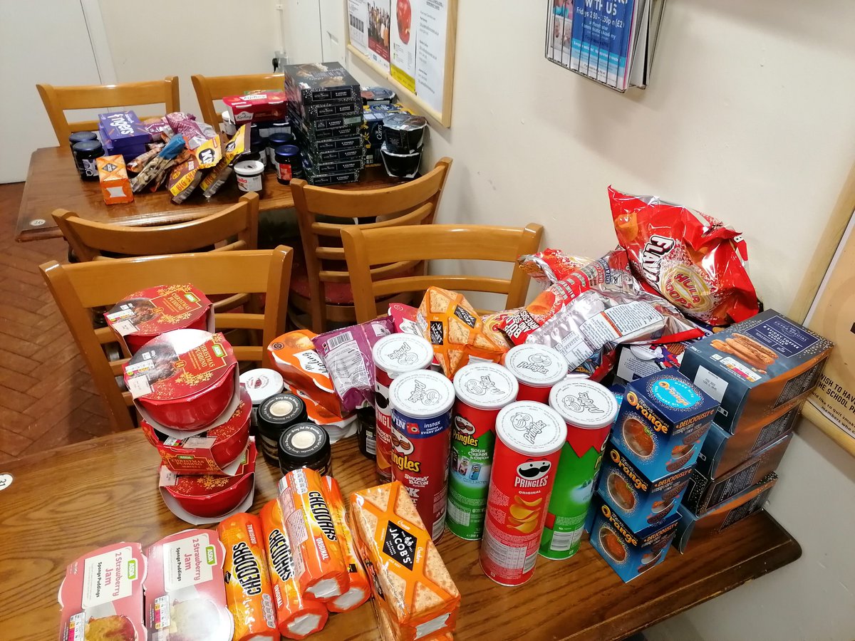 A great selection of Christmas goodies, kindly donated from St Mary's RC Church (The Hidden Gem) 🎄