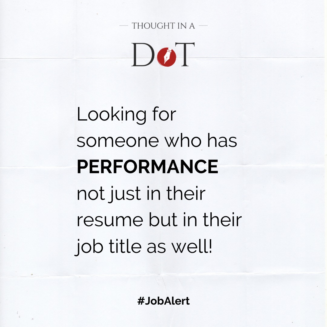 thoughtinadot's tweet photo. If you can ace Insta/FB ads even in your sleep, then we would like to welcome you to Team Thought In A Dot. Yes, we are looking for a Performance Marketer. Help us spread the word people. #Jobalert #performancemarketing https://t.co/k6X0WHkYXI