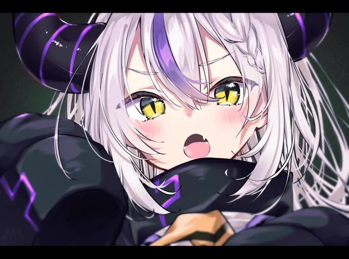 刮目せよッ!! 
#Laplus_Artdesu

ラプ様~~🥰🛸💜 