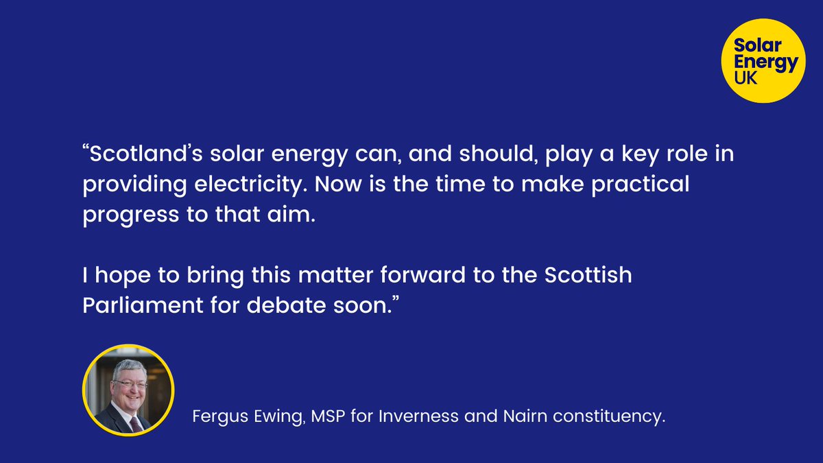 solarenergyscot's tweet photo. @solarenergyscot welcomes the call for Holyrood to back the key role of solar to achieve Scotland’s climate change targets in @FergusEwingSNP's motion. 

🔗 Press release: https://t.co/ECOBa2Kn13  

#SolarEnergy #Scotland https://t.co/hrJm2sRq0A