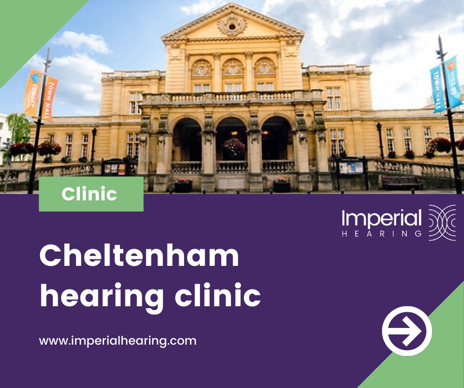 Our #Cheltenham clinic is easy to find in the middle of the town centre opposite the Town Hall and Imperial Gardens.
The Cheltenham Saturday Clinic is back on the 11th September.
#hearingtest - imperialhearing.com/book-appointme…
#earwaxremoval - earwax.co.uk/contact
