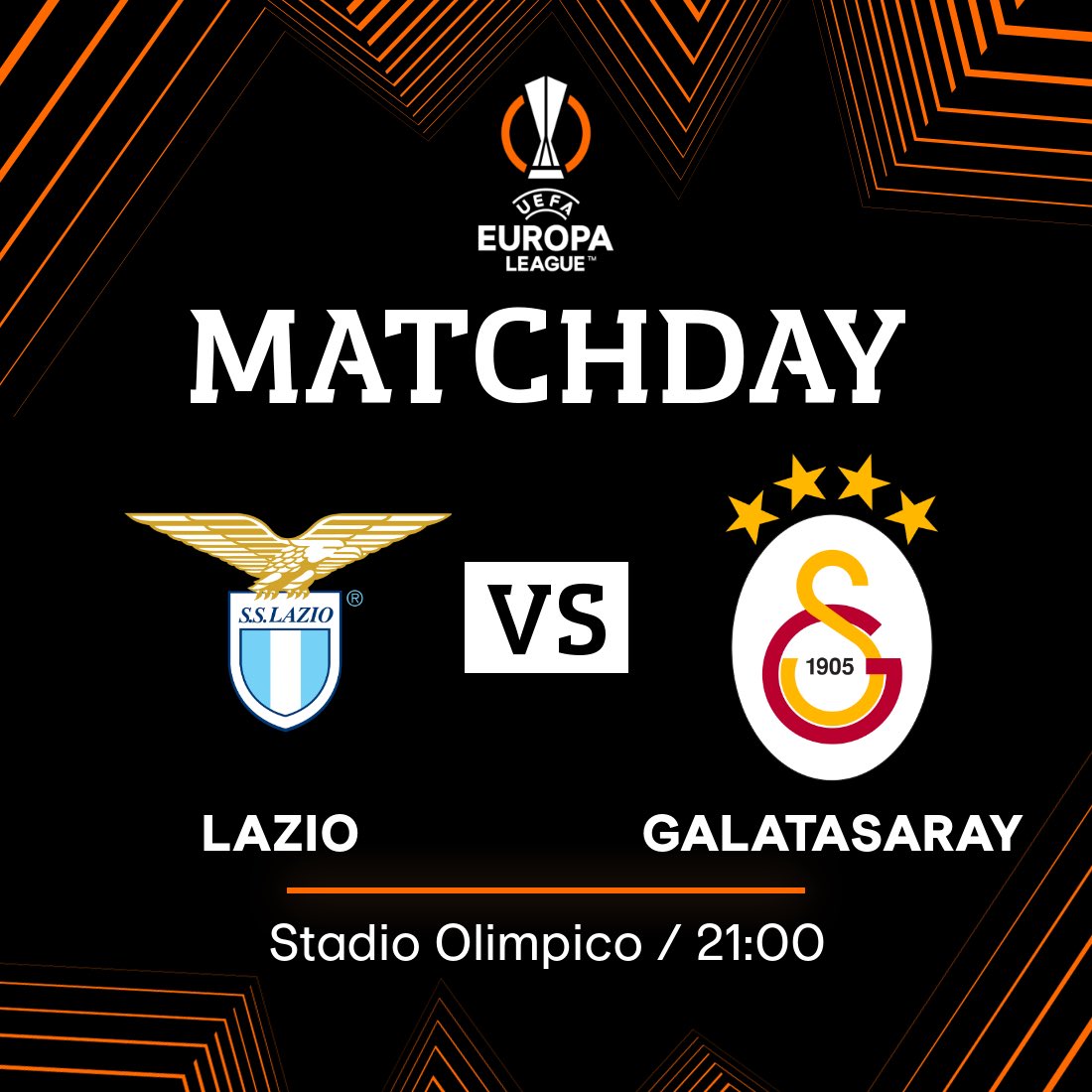 Lazio'nun Galatasaray Maçına Özel Hazırladığı Görsel