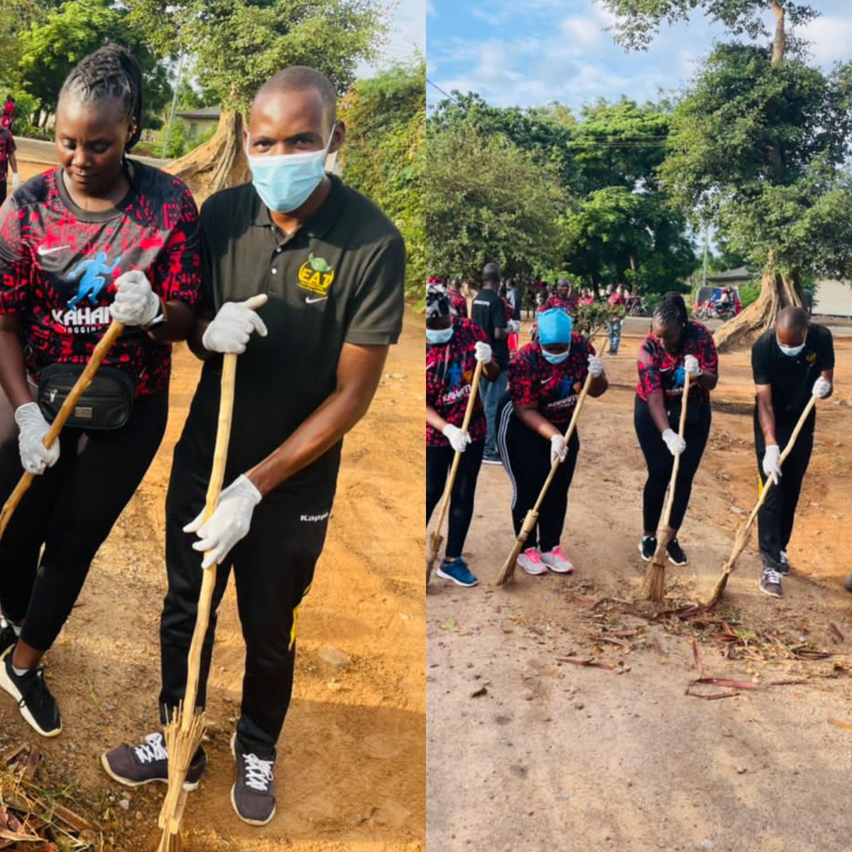 after jogging we cleaned our hospital with our team partner <a href="/EAT202/">ENVIRONMENTAL ADVOCATE IN TANZANIA</a> @kahamajoggingclub@gaet@huhesofm@meetyourdream@Ginenvestment@NMB-bank
#ClimateActionNow #ClimateJustice #climatestrike #ClimateBrawl