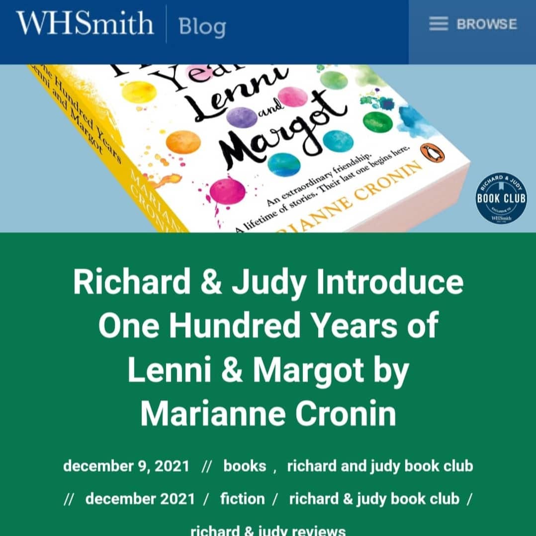 Lenni and Margot has been selected for the <a href="/WHSmith/">WHSmith</a>  Richard and Judy book club!! ❄️ I'm still pinching myself!! I can't believe this is happening and that Richard and Judy (who I grew up watching on TV) have read my book! ✨💛