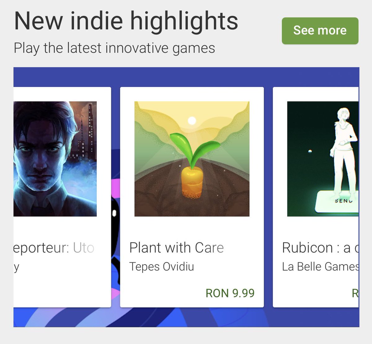 Find my game Plant with Care 🌱 featured on <a href="/GooglePlay/">Google Play</a> 🤩🥳 

#indiedev #gamedev #indiegame