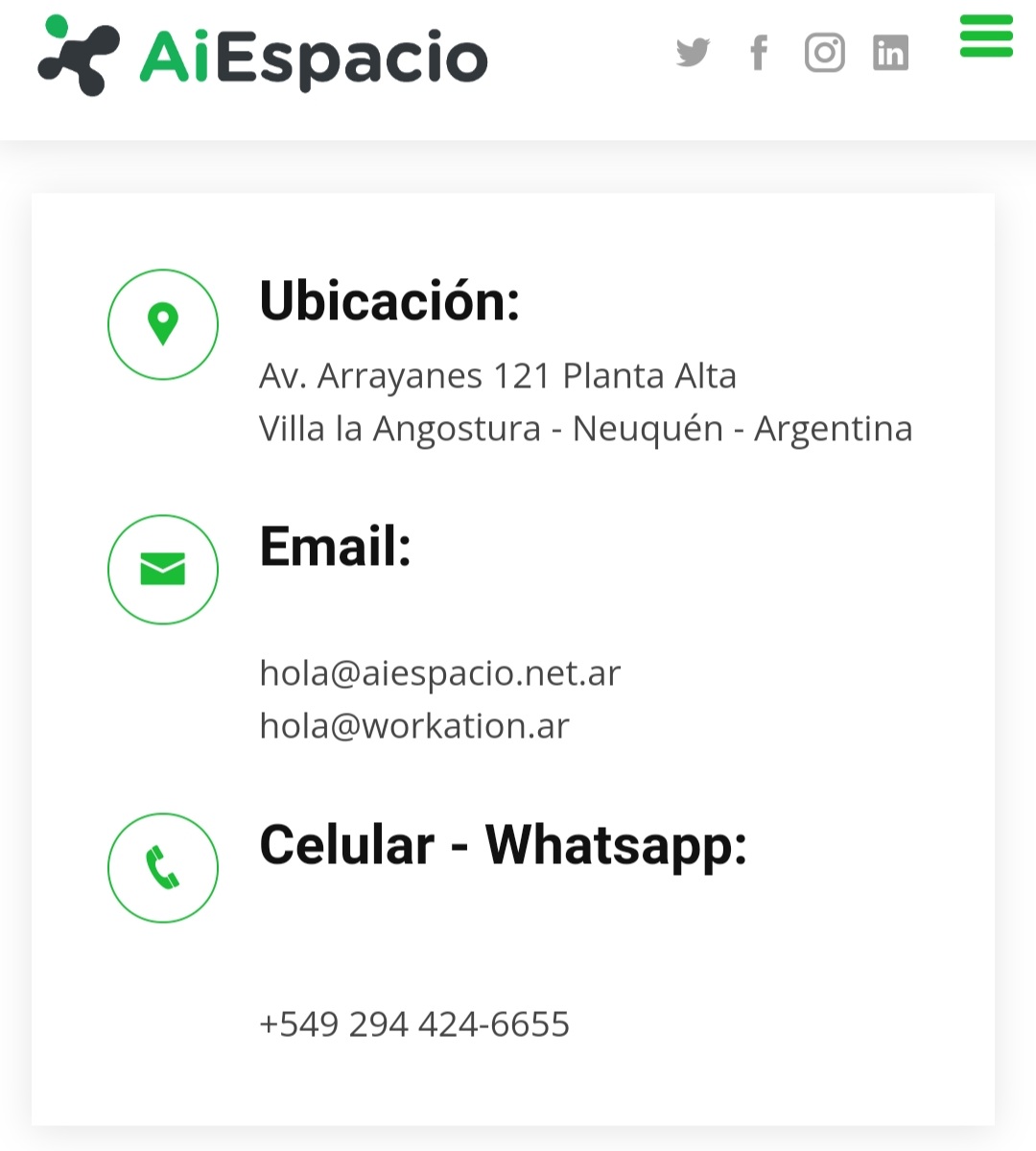 Te esperamos en #AiEspacio
El primer #coworking de #VillaLaAngostura 

+549 2944246655 aiespacio.net.ar