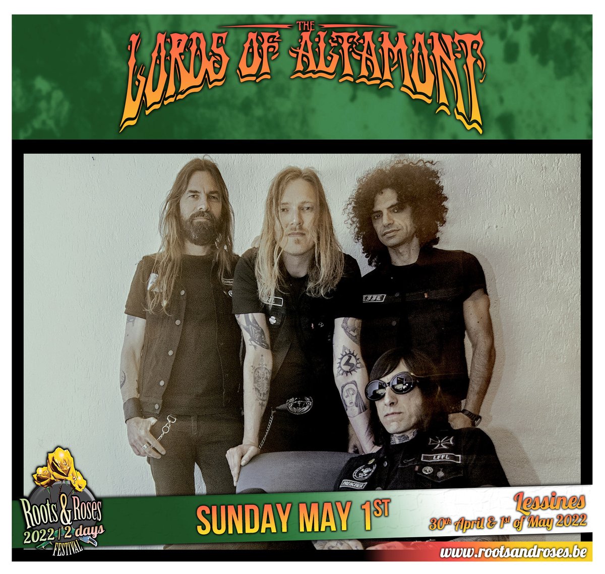RootsRoses's tweet photo. 1,2,3... 4 new names for the Roots &amp; Roses Festival !
The Godfathers  - The Lords of Altamont Official -  The Morlocks   - The CYNICS
2 days : 30.04 &amp; 1.05
@TheGodfathersUK 
@LordsofAltamont 
@themorlocks 
@TheCYNICS
infos &amp; tickets : https://t.co/ByAP7wL9Rb https://t.co/0X96qD0OZE