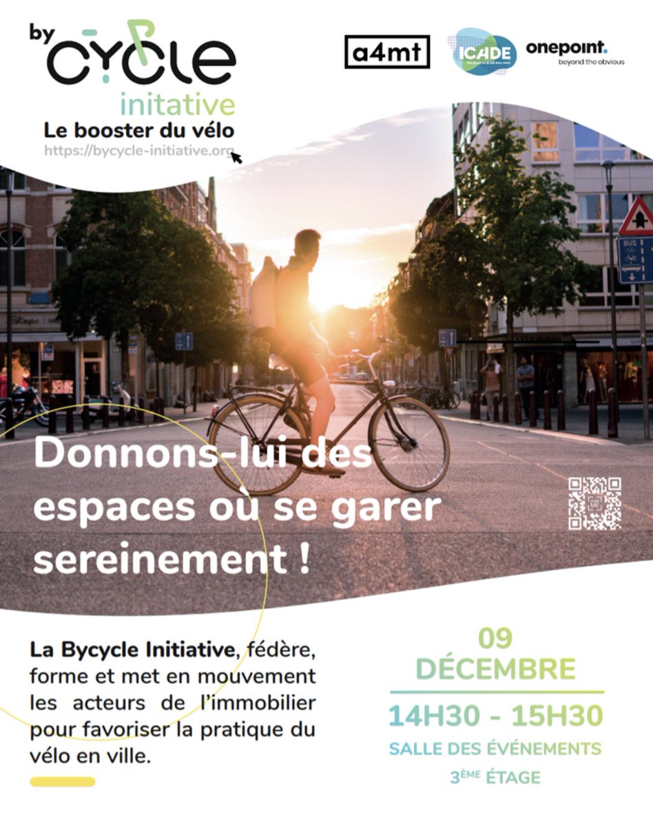FicBen's tweet photo. @Icade_Officiel Sur le stand et nous vous retrouvons à 14h30 ! Rdv salle des événements pour un coup de projecteur sur les m2 dédiés à la mobilité douce https://t.co/P2Rb9aShtr