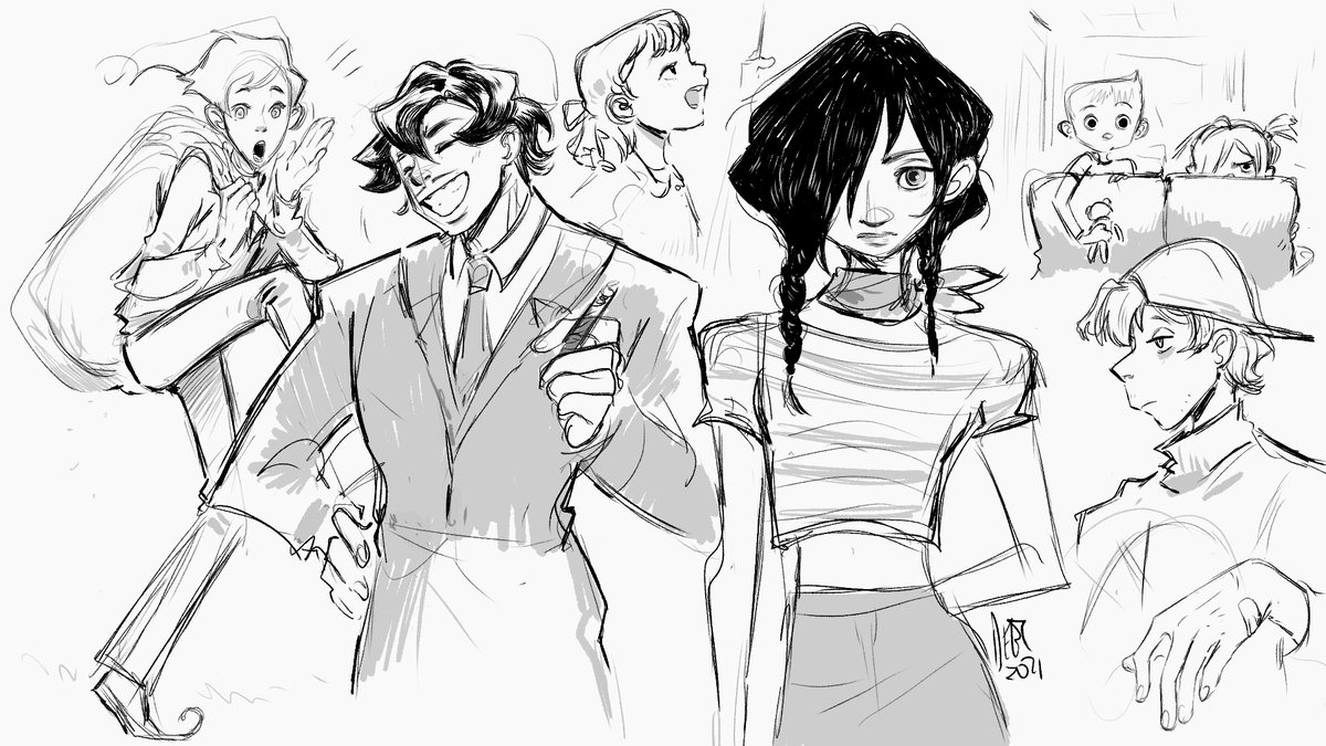 random character sketches 📝 
