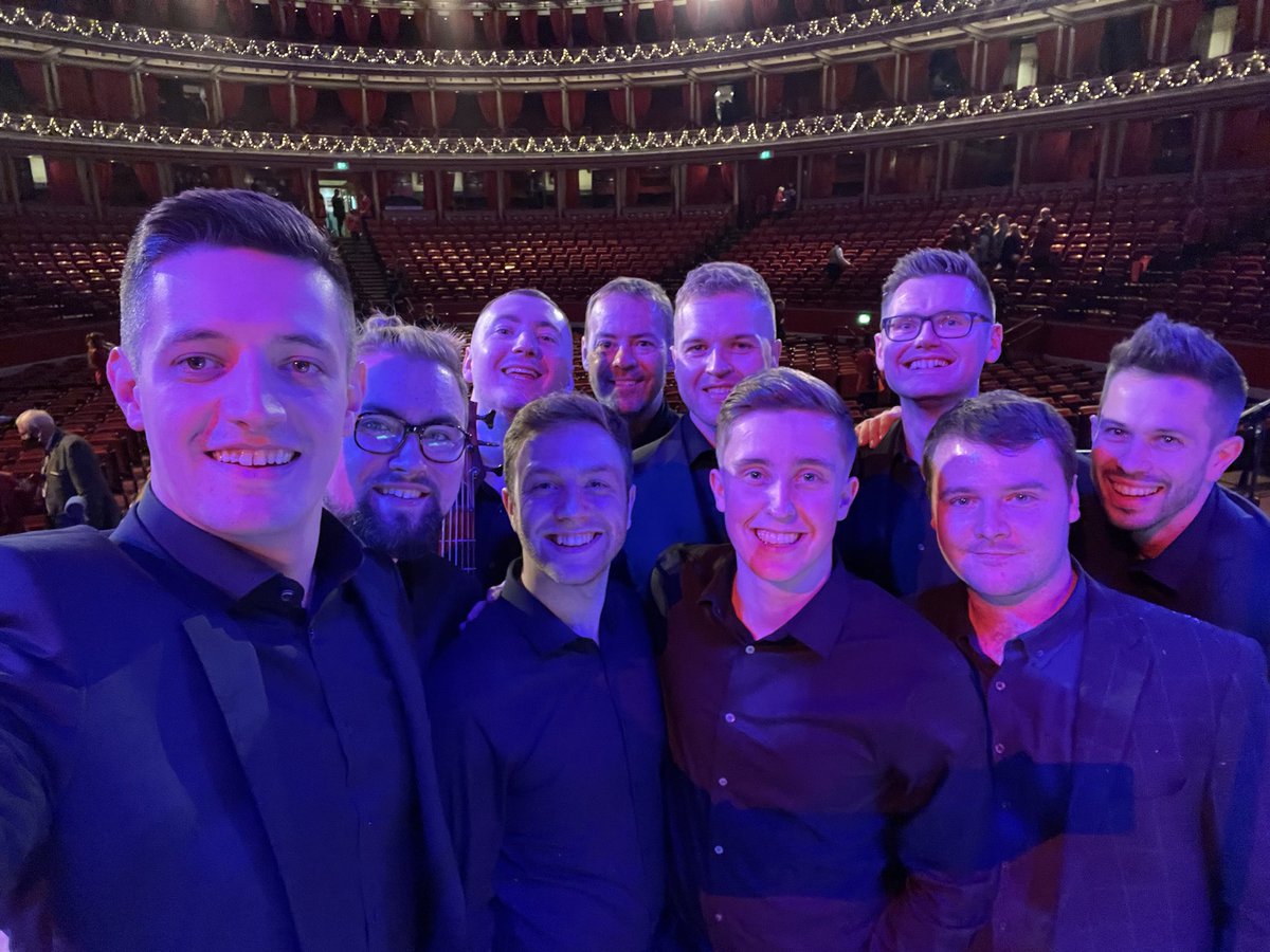 FourHymn's tweet photo. We had an amazing time singing at @RoyalAlbertHall at Celebrating Christmas with @salvationarmyuk last night! #Christmas #Singing https://t.co/4wK1mH9aiE