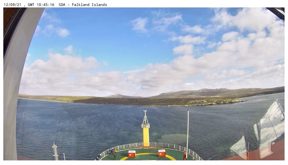 RRS Sir David Attenborough has arrived in the Falkland Islands for the first time! bas.ac.uk/media-post/rrs… 📸 Latest #RRSSirDavidAttenborough webcam image (bas.ac.uk/data/our-data/…) More pictures coming soon! #SDAGoesSouth! #FalklandIslands