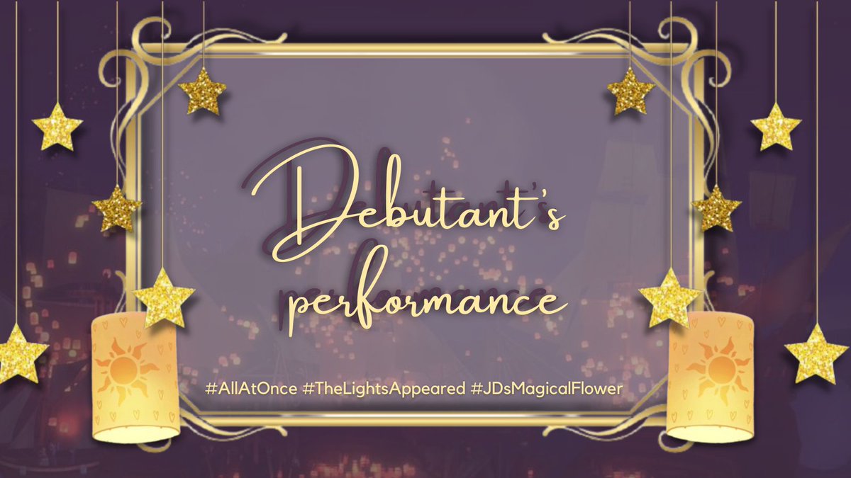 ㅤ   ⠀
                    ‧₊˚ ♡ SAULE 、
        ⌇🎐Sees The Floating Lights ࿐
                
        ˗ˋ WITNESS THE FLOATING LIGHTS ˊ˗ 
            “ DEBUTANT'S PERFORMANCE ”
ㅤㅤㅤㅤ
     #AllAtOnce
     #TheLightsAppeared
     #JDsMagicalFlower 
ㅤ   ⠀