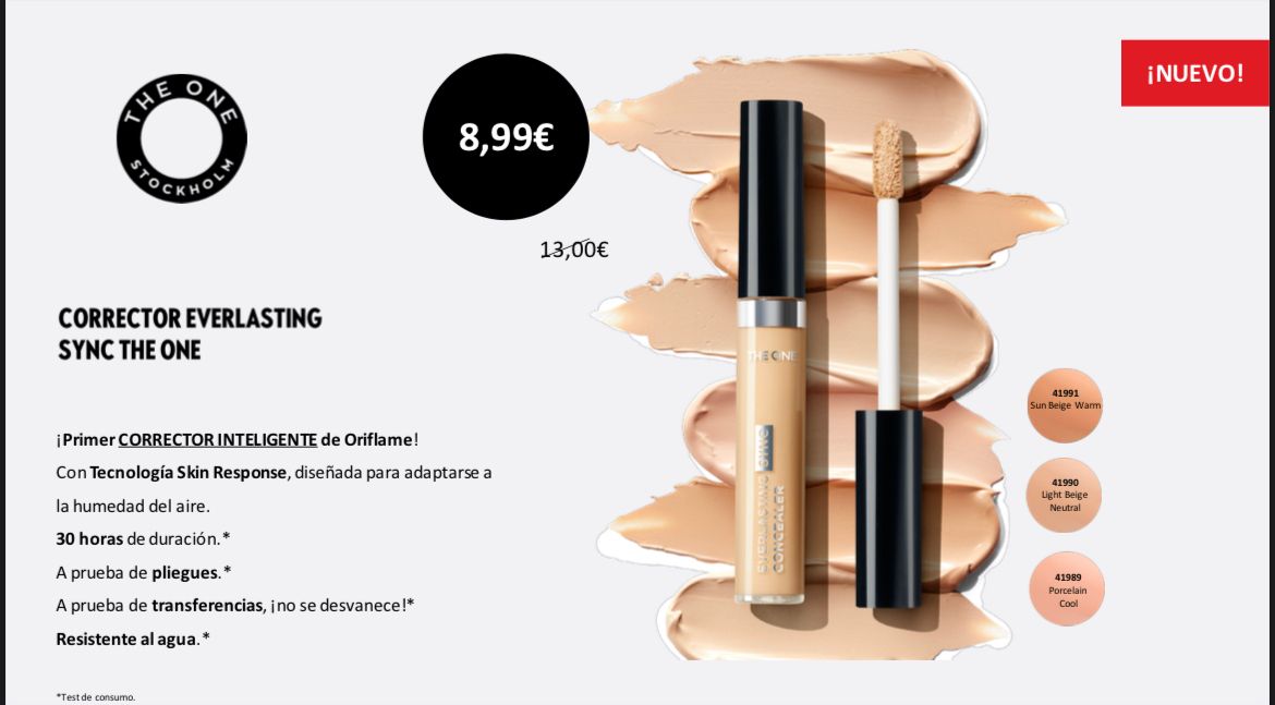 ❇️ CORRECTOR EVERLASTING❇️

✨ Larga duración con una sensación de ligereza y alta cobertura. 

✨ A prueba de pliegues, transferencia y sudor, este corrector cubrirá las imperfecciones.

‼️8'99€‼️

Para más información 📩