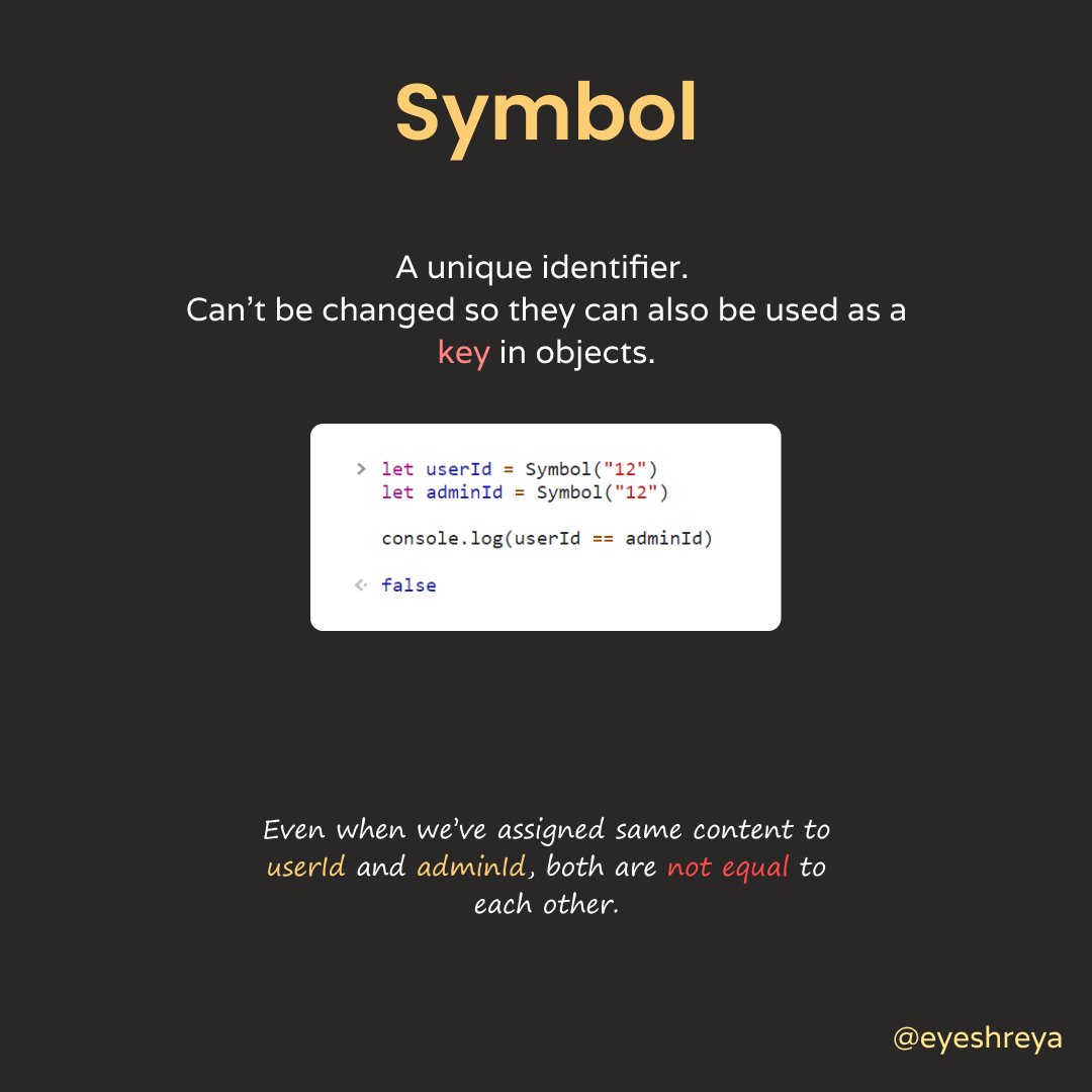 💡 Primitive Data Types in JavaScript - Explained → In JavaScript, the ...