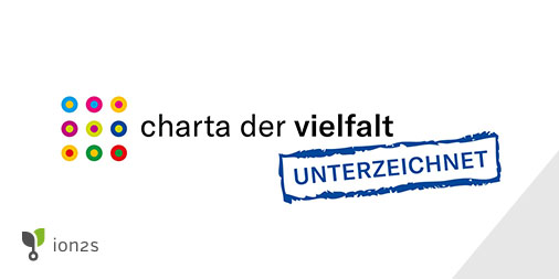 Wir haben die Charta der Vielfalt (@ChartaVielfalt) unterzeichnet!😊ion2s lebt Vielfalt &amp; Inklusion im Berufsalltag und bekennt sich selbstverständlich gerne dazu. Mehr zu Beweggründen &amp; Maßnahmen kannst Du in unserem Blog nachlesen: 
bit.ly/ChartaDerVielf… 
#Vielfalt #Diversity