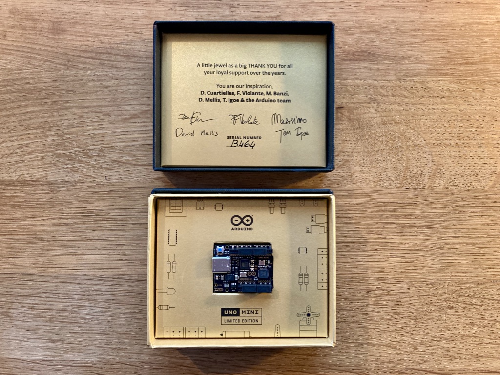 Alasdair Allan on X: In today's mailbag, a limited edition #Arduino Uno  Mini,   / X