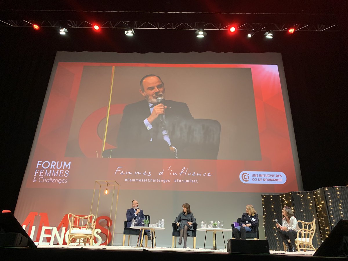 Édouard Philippe devant 1200 femmes dirigeantes au <a href="/LH_LeHavre/">Le Havre</a> «Le pouvoir ? C’est décider et je le distingue souvent de l’influence qui me parait aussi importante » #FemmesEtChallenges #ForumFetC #EgaliteHF #Audace <a href="/EPhilippe_LH/">Edouard Philippe</a> <a href="/LeaLassarat/">Léa Lassarat</a>