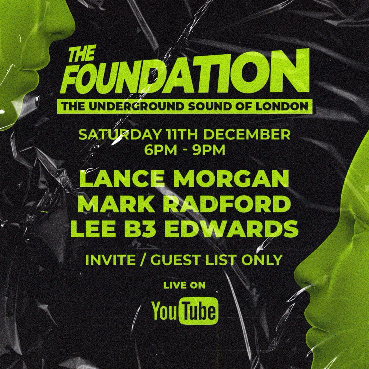 LanceMorganDJ's tweet photo. This Saturday we create history! If you want to attend this boiler room style live dj set w/ @djmarkradford @Deejayb3 and myself hit me up ASAP for a FREE ticket!! #TheFoundation https://t.co/nrEGO4tKZ0