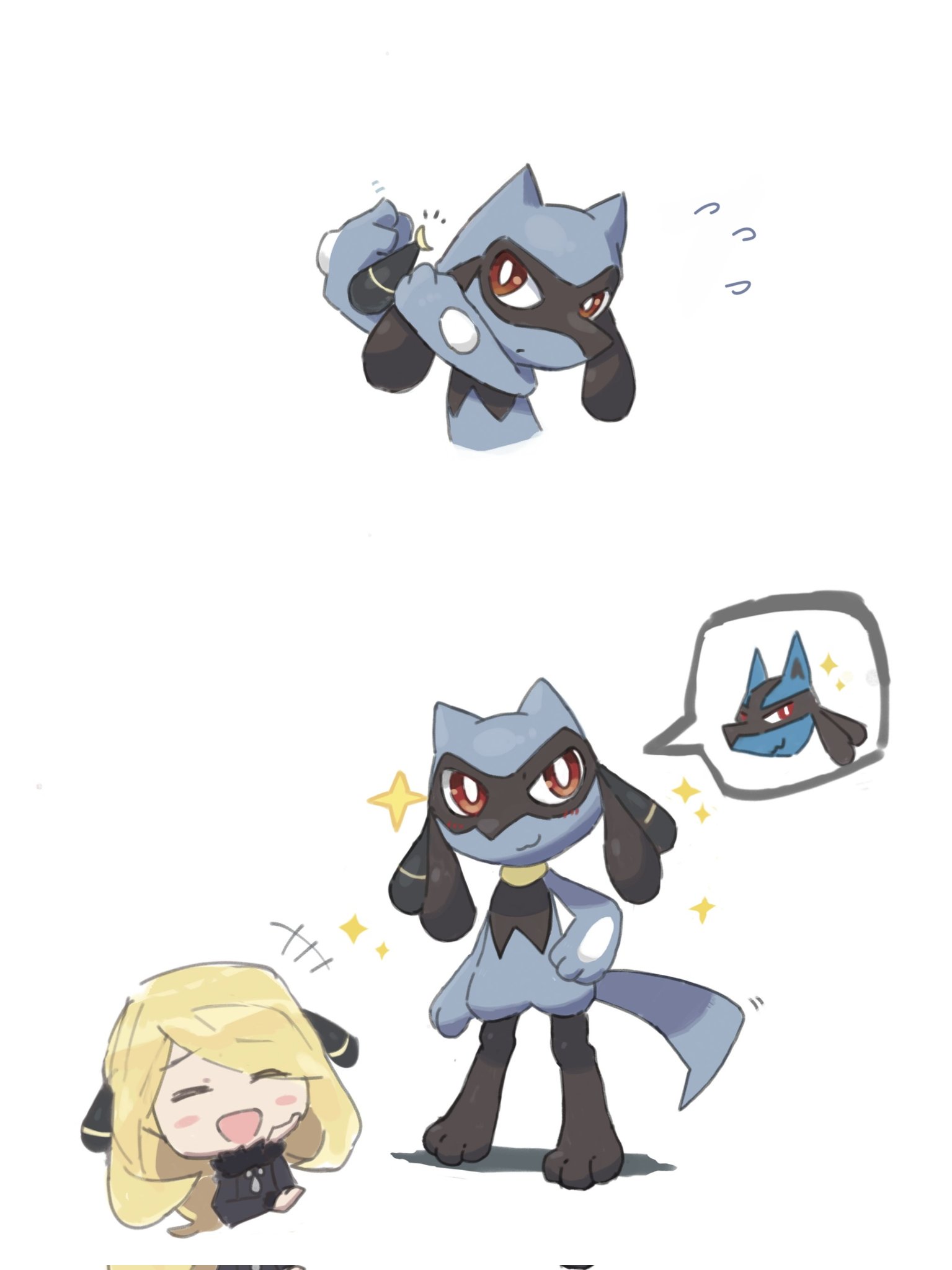 Twitter 上的 あーく Arc ルカリオ です It S Cynthia S Lucario ポケモン Pokemonbdsp リオル イラスト Riolu シロナ ダイパリメイク T Co Gynqa1wzo3 Twitter