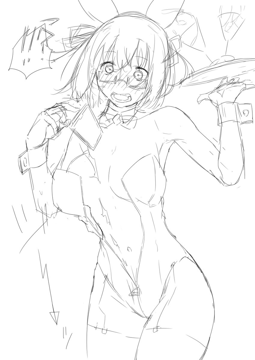 普段らくがきばかりできちんと描くのに慣れてないから、雑に描いたラフとかの方がよく見えるの悲しい 