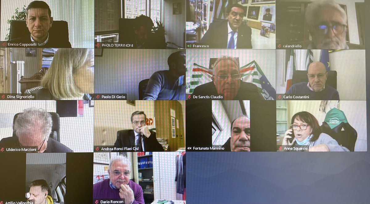 Cisl_Lazio's tweet photo. Diretta #Roma videoconferenza Comitato Esecutivo Cisl Lazio per organizzare la #Partecipazione del
popolo del lavoro e dei pensionati della Nostra Regione,18 dicembre Piazza Santi Apostoli, per ribadire Più Sviluppo, Più Lavoro, Più Coesione Sociale. La Responsabilità in piazza https://t.co/xYspwCFe9h