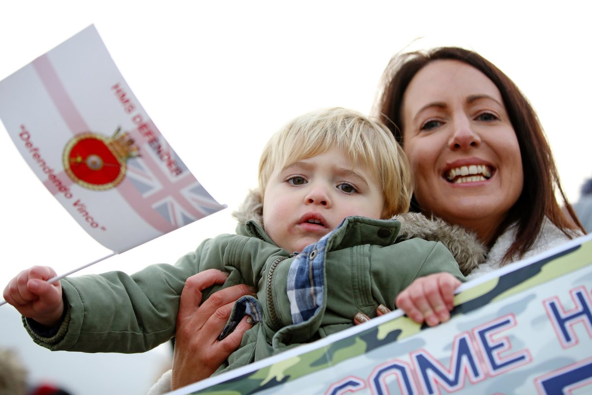HMS Diamond and Defender welcomed home.