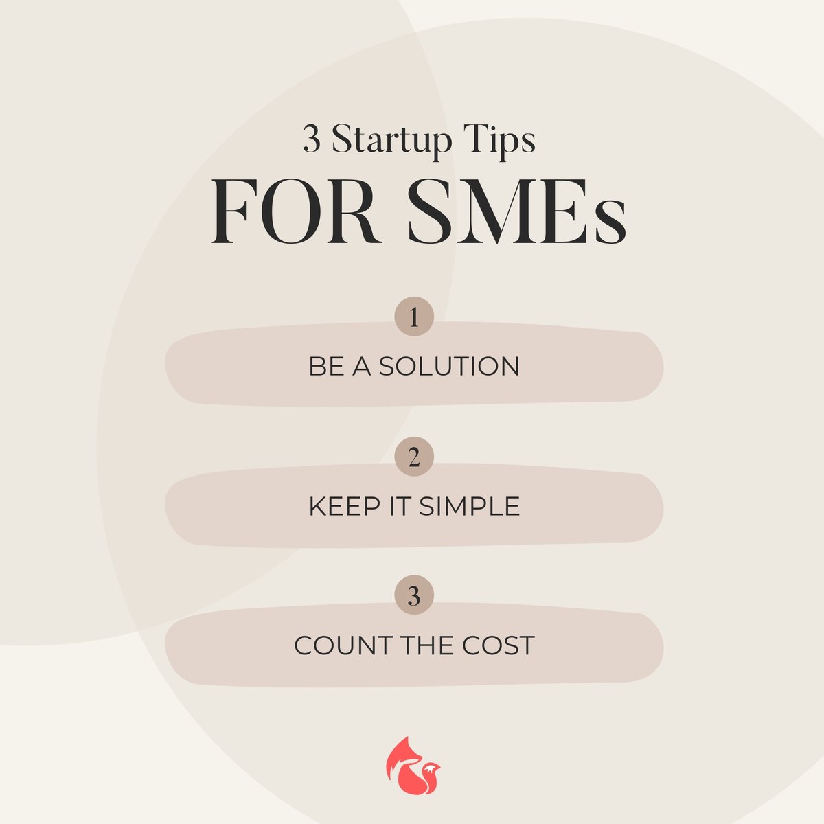 Starting your own business can be a daunting task. By working with a seasoned marketing team, you can be sure to make the right calls and better your company’s chances of success in the long run. ⚡⚡

#SME #brandbible #startup #digitalfox #startuptips