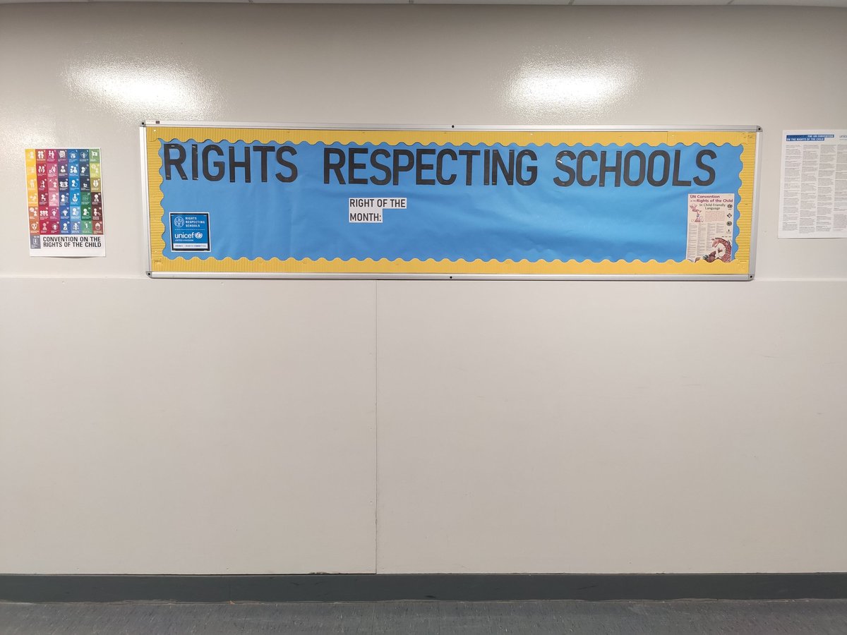SDHS_RRS's tweet photo. Our Rights Respecting display board is starting to come together! Watch the space in block 4 for more updates soon 🎉 https://t.co/BBVaJytUy2