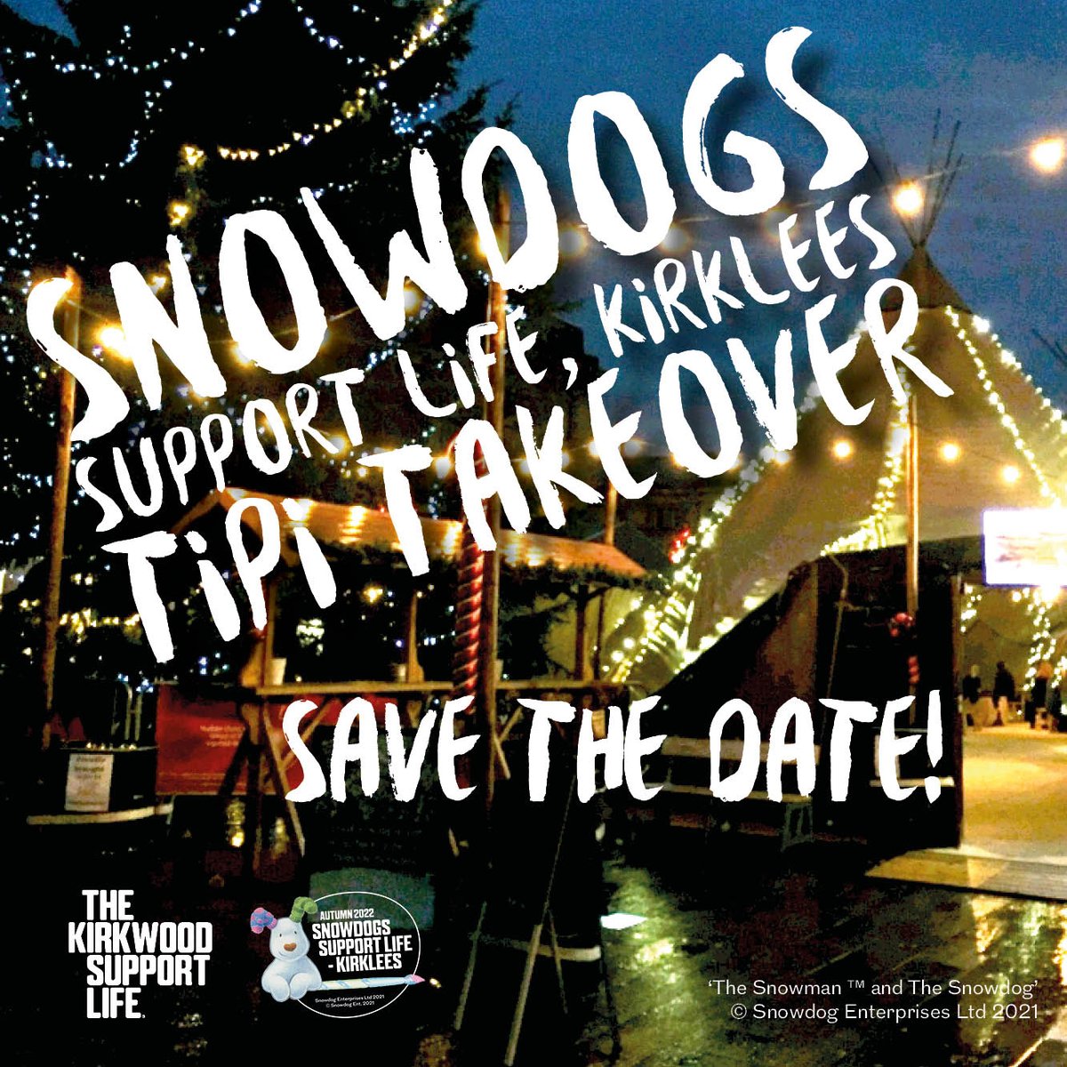 SAVE THE DATE!
We are taking over St George's Square Tipi for one day only, 22nd December!
Join us from 2pm for this family friendly, free event. We will also be hosting festive activities and face painting and  a special showing of ‘The Snowman and the Snowdog’ at 3pm