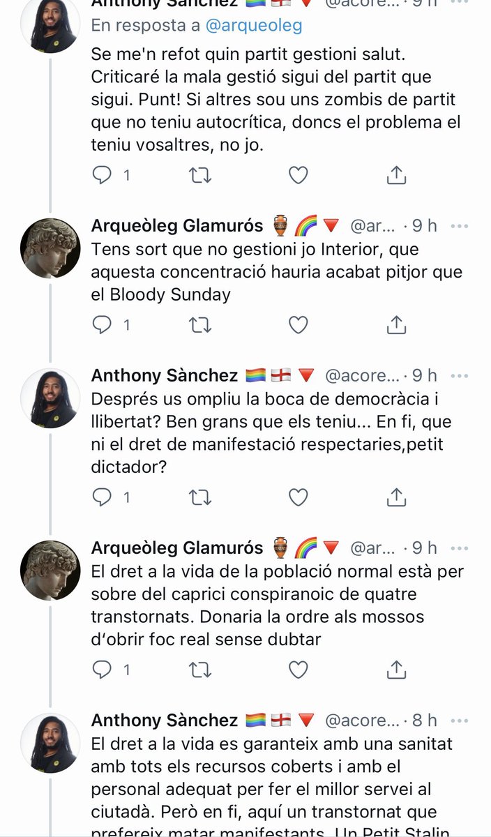 Savallsblog's tweet photo. Quan tens les togues i les porres de la teva banda pots dir animalades com aquestes sense que et tanquin Twitter? https://t.co/I1zFluoBS5