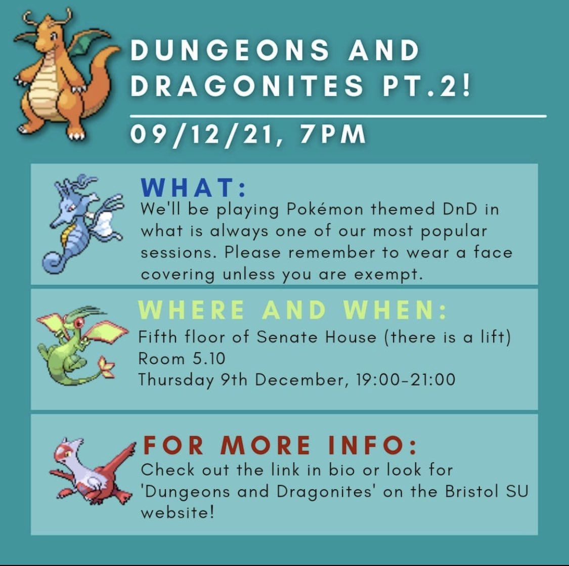 BristolPokemon's tweet photo. We are going to be playing our own custom made Pokémon tabletop RPG this evening at PokéSoc. See you there! https://t.co/XUmF9rGTbo