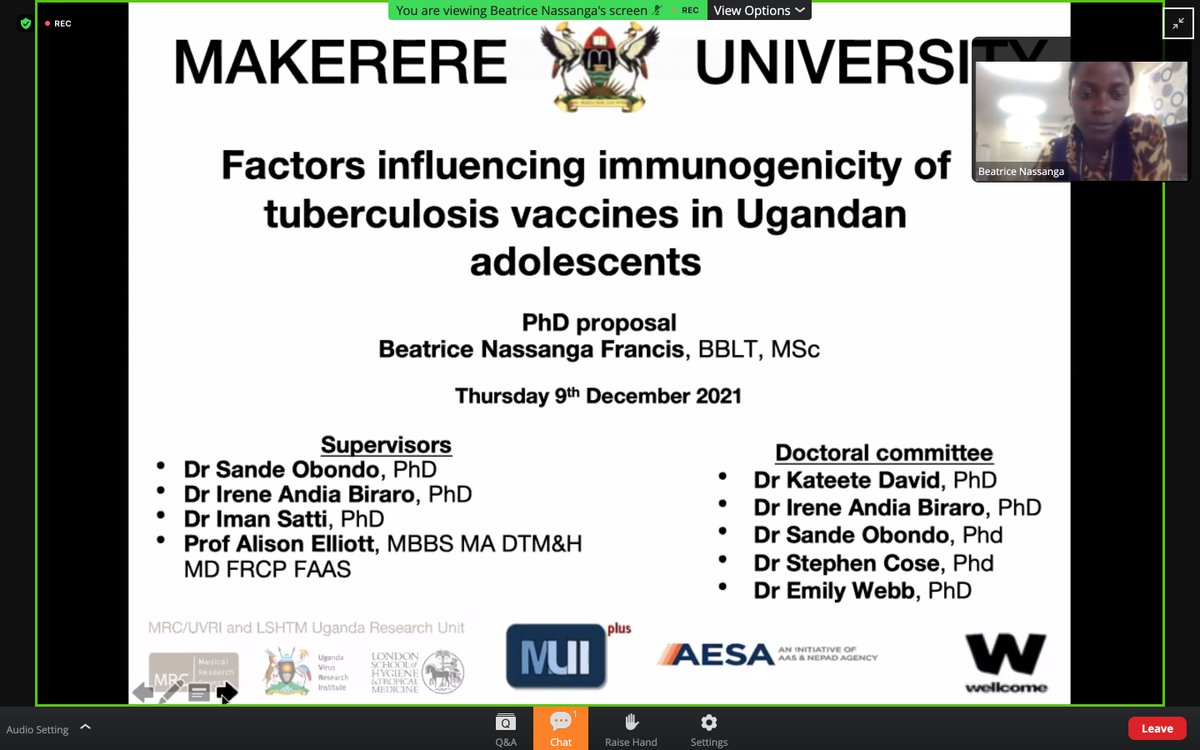 LSHTM TB Centre (@lshtm_tb) on Twitter photo A global event & inclusive event in every sense, student <a href="/BeatriceRNS/">Beatrice Nassanga</a> presenting from #Uganda
<a href="/LSHTM_TB/">LSHTM TB Centre</a>
#LSHTMTBCentreRetreat2021 A global event & inclusive event in every sense, student <a href="/BeatriceRNS/">Beatrice Nassanga</a> presenting from #Uganda
<a href="/LSHTM_TB/">LSHTM TB Centre</a>
#LSHTMTBCentreRetreat2021