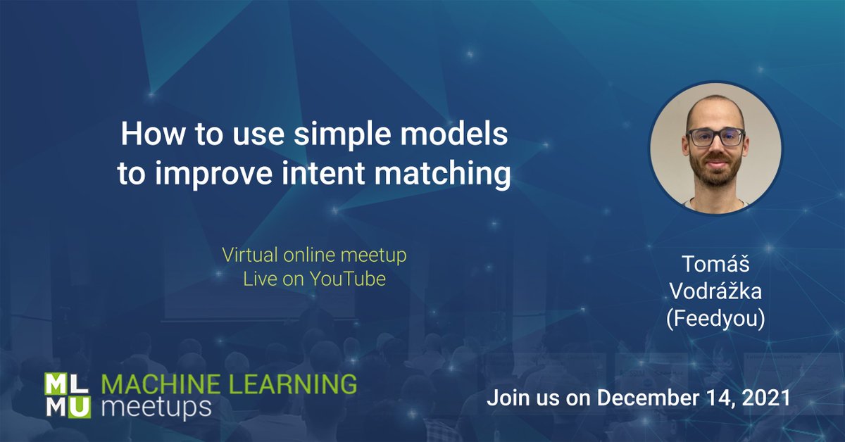 Join us next Tuesday on online meetup! The topic are chatbots and first speaker is Tomáš Vodrážka (Feedyou).

meetup.com/Prague-Machine…

#ai #MachineLearning #Chatbots #ArtificialIntelligence