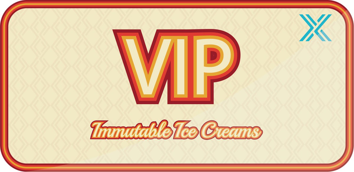 IMXIcecreams's tweet photo. Today we're starting the VIP program!

- Custom Discord role
- Full insight into the project
- Voting rights
- Deciding attributes on future NFT's 
- Airdrops
- and more!

All you need to do is hold two Immutable Ice Creams and reach Discord level 10!

https://t.co/jJVAWO1T2p https://t.co/zW3jlUOJ4L