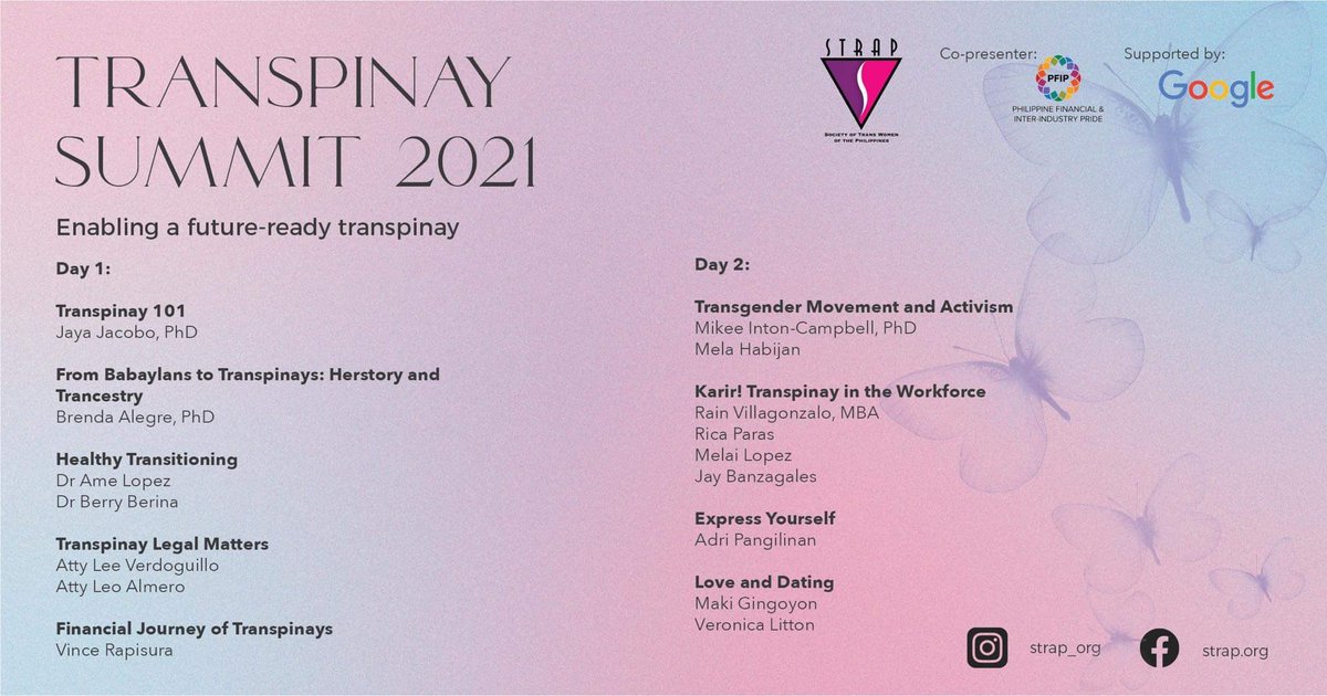 strap_org's tweet photo. Inaanyayahan po namin lahat ng #Transpinays at mga #Ally na mag attend ng Transpinay Summit ngayong Sabado at Linggo. Libre lang ito kaya join na, sis!

Magpunta lang sa STRAP Facebook page (https://t.co/M5MCrRl5jA) para sa livestream. See you this weekend! 😊 https://t.co/xOs4OkRffz