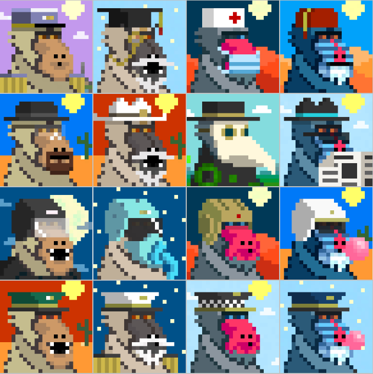 magic_mimic's tweet photo. They are coming π€ π§π
The next drop of Hypno Apes (city faction) will be minted within 2 days π 16 unique animated pixel characters will join their epic ape brothers in the collection
https://t.co/m8s8c8Zpak
#NFT #pfp #pixelart #pixelartist #apesome #ApesTogetherStrong #crypto https://t.co/fd3oZYk3fx
