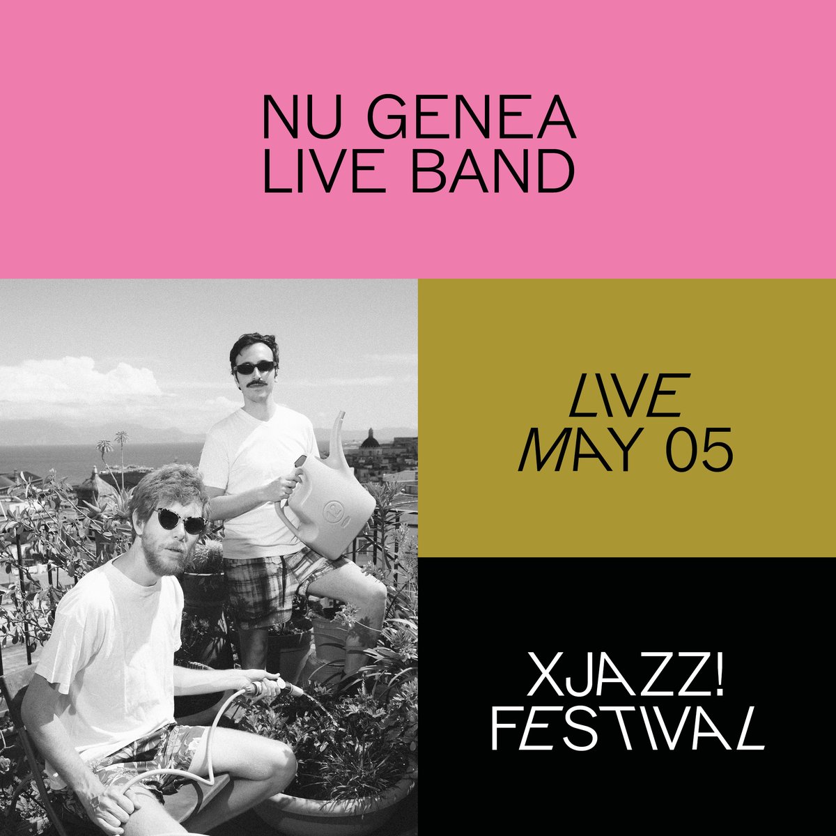 Follow Nu Genea Live Band <a href="/nu_genea/">Nu Genea</a> on the music routes around the world at our XJAZZ! Festival 2022! 🌎

MAY 05 | Festsaal Kreuzberg | START 22:30H
