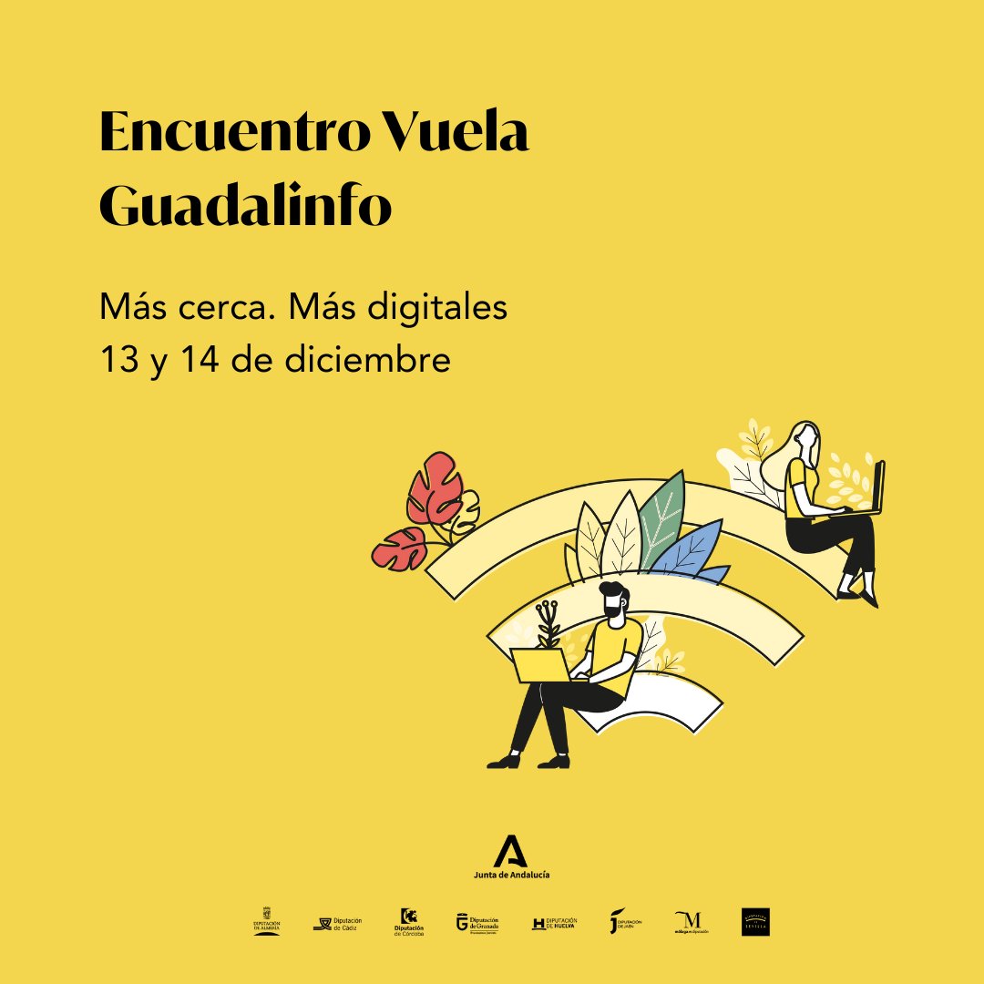 PuntosVuela's tweet photo. Conoce los Premios Vuela Guadalinfo 2021: Más cerca Más digitales, donde se reconocerá el trabajo de iniciativas y personas que han impactado e inspirado la vida digital de los demás. Pásate por el blog y descúbrelos ➡️ https://t.co/T79aBsTJnd #VuelaGuadalinfo21 https://t.co/GBnVIlQQ2u